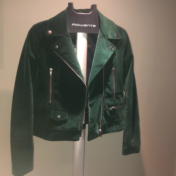 Velvet green Lulus jacket - Picture 1 of 5